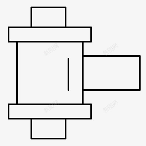 胶片照片卷筒图标svg_新图网 https://ixintu.com 卷筒 摄影棚细线 照片 胶片