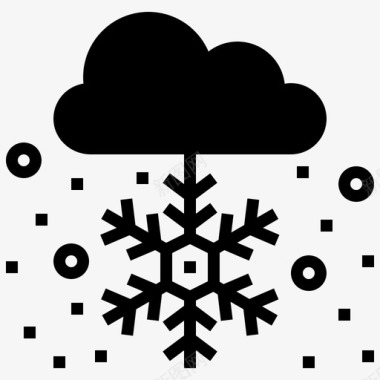 雪圣诞节云图标图标