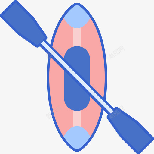 独木舟露营125线性颜色图标svg_新图网 https://ixintu.com 独木舟 线性 露营 颜色
