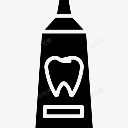 牙膏牙科16固体图标svg_新图网 https://ixintu.com 固体 牙科 牙膏