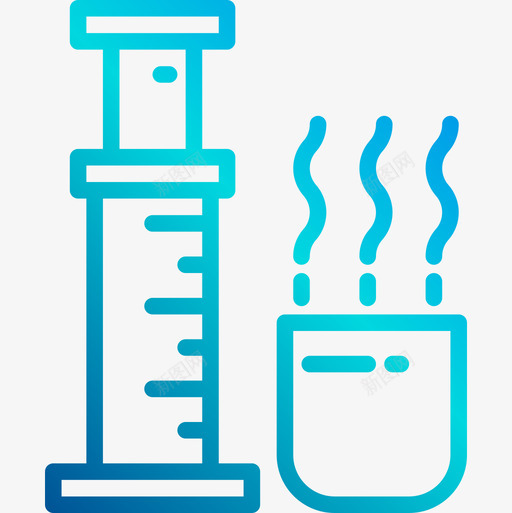 Aeropress厨房66线性坡度图标svg_新图网 https://ixintu.com Aeropress 厨房 坡度 线性