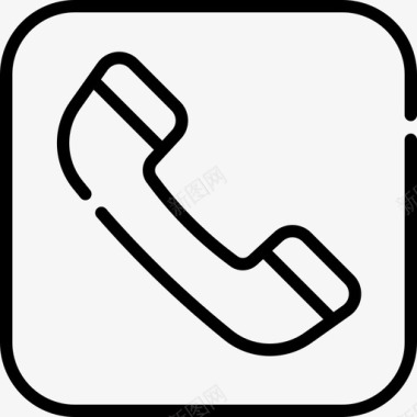 电话信号禁止7线性图标图标