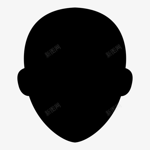 面部头部人体图标svg_新图网 https://ixintu.com 人体 图标 头部 部位 面部