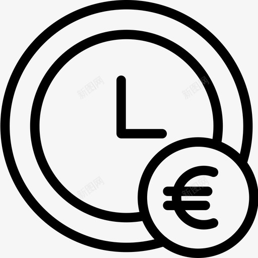 时间就是金钱时间管理44线性图标svg_新图网 https://ixintu.com 就是 时间 时间管理 线性 金钱