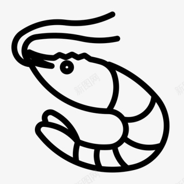 虾动物龙虾图标图标