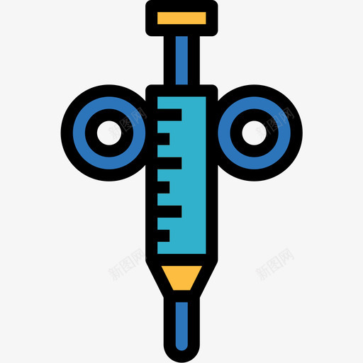 注射器科学83线性颜色图标svg_新图网 https://ixintu.com 注射器 科学83 线性颜色