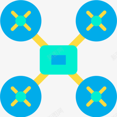 无人机无人机18扁平图标图标
