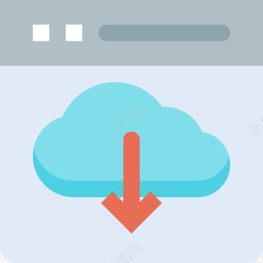 云网站布局和用户界面平面图标图标