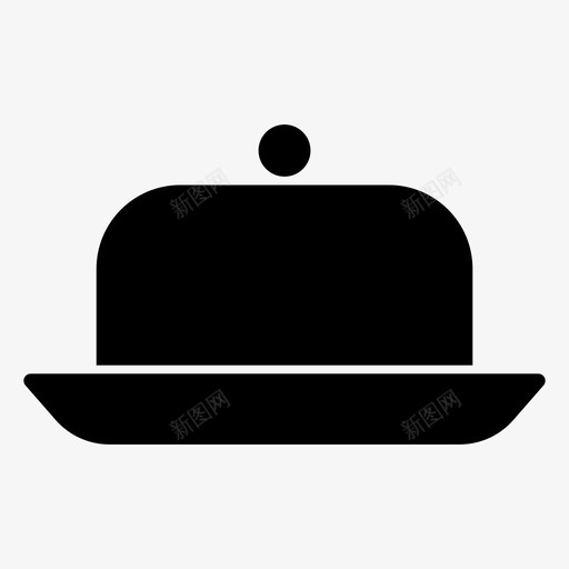 黄油盘支架厨房图标svg_新图网 https://ixintu.com 厨房 厨房用具 家用 支架 设备 黄油