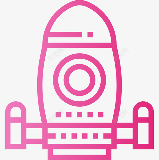 太空船玩具童年4梯度图标svg_新图网 https://ixintu.com 太空船 梯度 玩具童年4