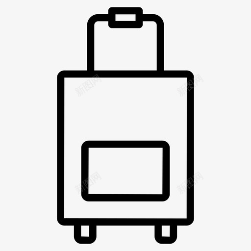 行李箱包行李图标svg_新图网 https://ixintu.com 图标 旅行 机场 线路 行李 行李箱