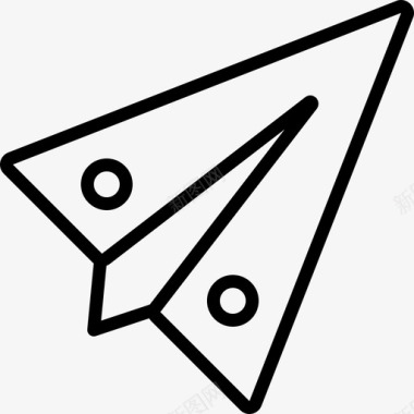 纸飞机飞机创意图标图标