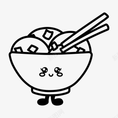中国面条快餐川菜图标图标