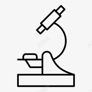 显微镜实验室医学图标图标