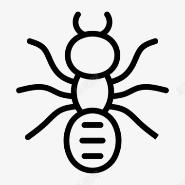 蚂蚁动物甲虫图标图标