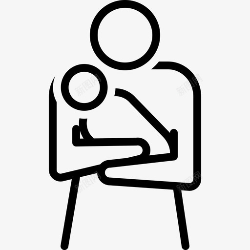 怀抱婴儿的母亲母乳喂养保护图标svg_新图网 https://ixintu.com 保护 幼儿 怀抱婴儿的母亲 母乳喂养