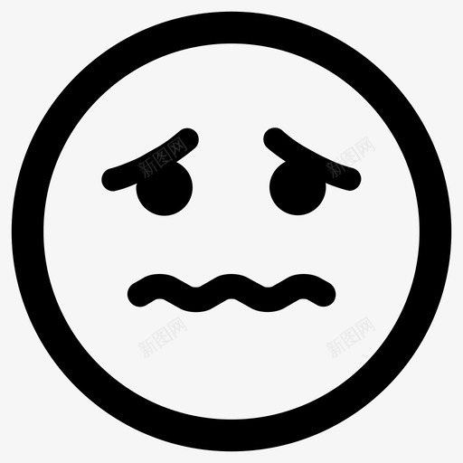 害怕糟糕受伤图标svg_新图网 https://ixintu.com 受伤 害怕 微笑 悲伤 糟糕