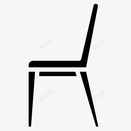 餐椅家具109填充图标svg_新图网 https://ixintu.com 填充 家具 餐椅