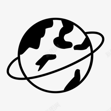 地球行星科学图标图标