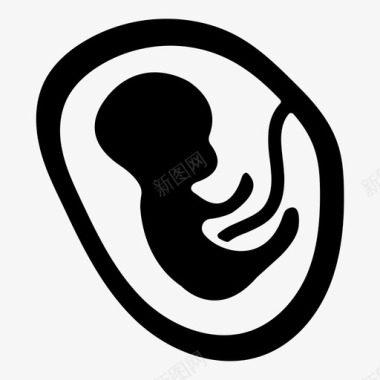 胚胎胎儿产科图标图标