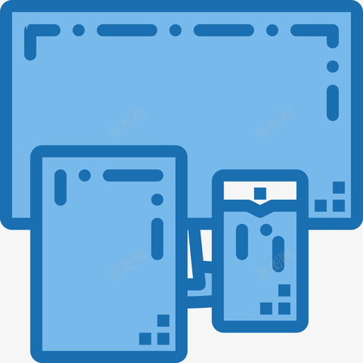 设备网页和开发28蓝色图标svg_新图网 https://ixintu.com 开发 网页设计 蓝色 设备