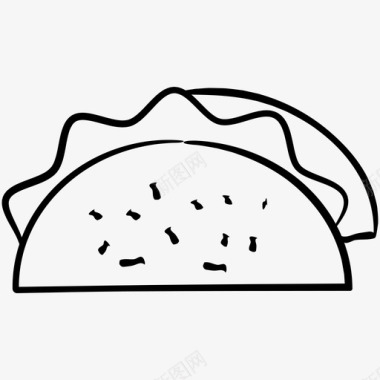 玉米卷快餐三明治图标图标