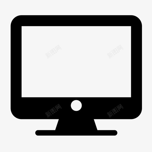 显示器电脑屏幕图标svg_新图网 https://ixintu.com 屏幕 显示器 电脑 电视
