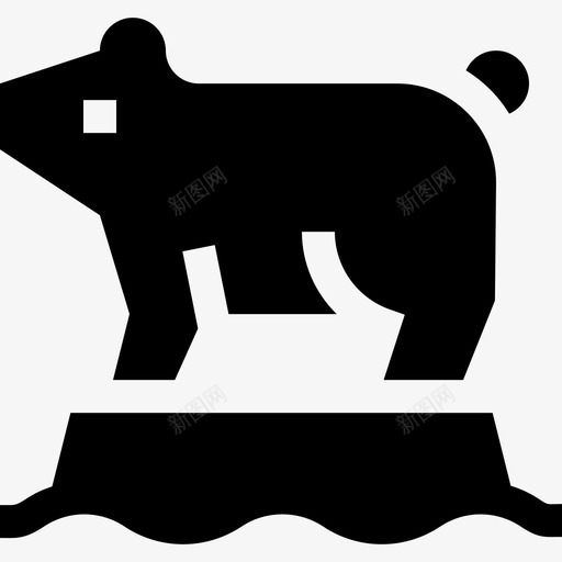 北极熊气候变化8填充图标svg_新图网 https://ixintu.com 北极熊 填充 气候变化