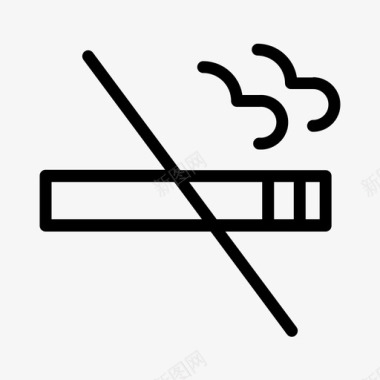 禁烟交通无菌区图标图标