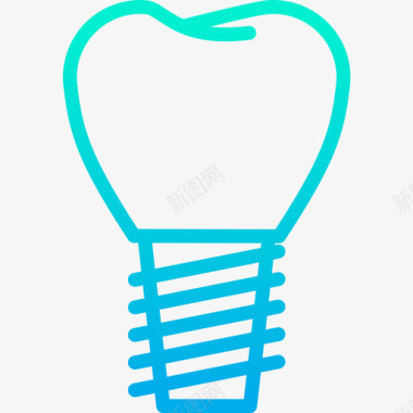 种植体牙科15梯度图标图标