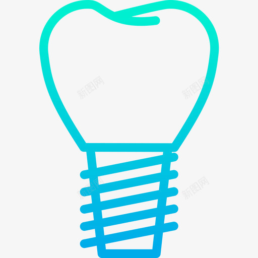 种植体牙科15梯度图标svg_新图网 https://ixintu.com 梯度 植体 牙科 种植