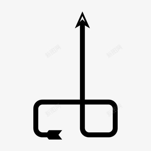 箭弓方向图标svg_新图网 https://ixintu.com 向上 弓 方向 箭 箭弓1