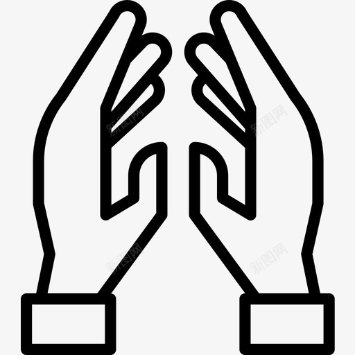 祈祷宗教2直系图标svg_新图网 https://ixintu.com 宗教 直系 祈祷
