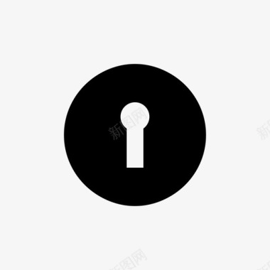 钥匙孔门钥匙安全钥匙图标图标