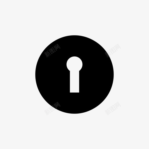 钥匙孔门钥匙安全钥匙图标svg_新图网 https://ixintu.com 安全钥匙 挂锁孔 钥匙孔 门钥匙