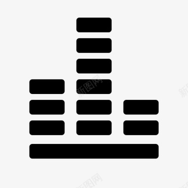 均衡器媒体音乐图标图标