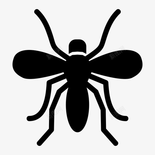 蚊子动物虫子图标svg_新图网 https://ixintu.com 动物 昆虫 疟疾 苍蝇 虫子 蚊子
