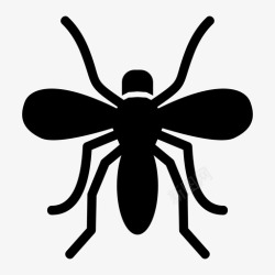 疟疾蚊子动物虫子图标高清图片