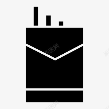 香烟盒子吸烟图标图标