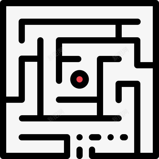 迷宫神话2线条色彩图标svg_新图网 https://ixintu.com 神话 线条 色彩 迷宫