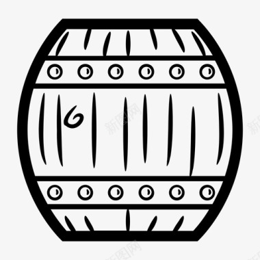 桶啤酒酒图标图标