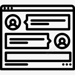聊天页面messenger聊天页面图标高清图片