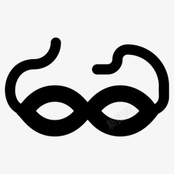 假期嘉年华眼罩嘉年华面具马戏团面具图标高清图片