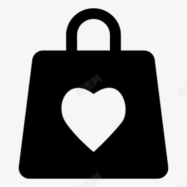购物袋最爱购物黄麻袋图标图标