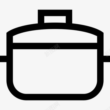 锅烹饪74线性图标图标