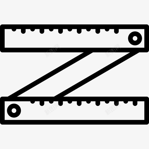 尺铰链修理工具图标svg_新图网 https://ixintu.com 修理 尺铰链 工具