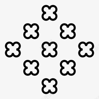 图案画笔几何图案图标图标