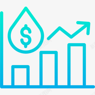 石油工业60梯度图标图标
