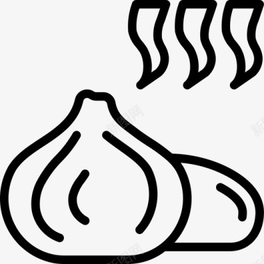 Dimsum街头食品3直系图标图标