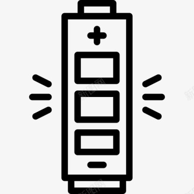 电池eco15线性图标图标